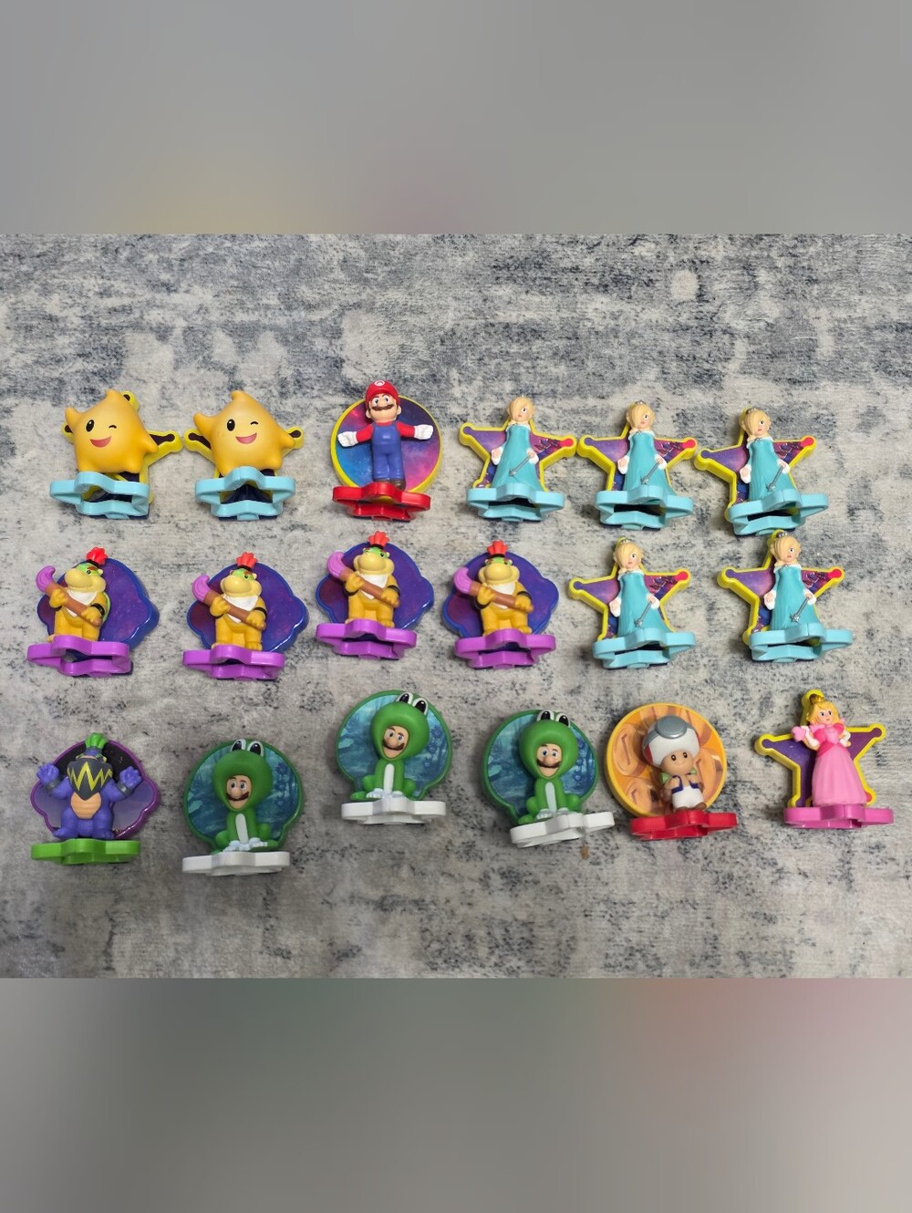 Lot Mcdonald's Super Mario Galaxy Figures